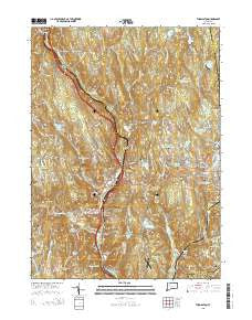 Thomaston Connecticut Current topographic map, 1:24000 scale, 7.5 X 7.5 Minute, Year 2015