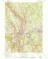 Thomaston Connecticut Historical topographic map, 1:24000 scale, 7.5 X 7.5 Minute, Year 1956