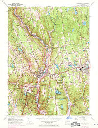 Thomaston Connecticut Historical topographic map, 1:24000 scale, 7.5 X 7.5 Minute, Year 1956