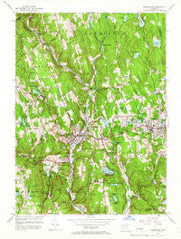 Thomaston Connecticut Historical topographic map, 1:24000 scale, 7.5 X 7.5 Minute, Year 1956