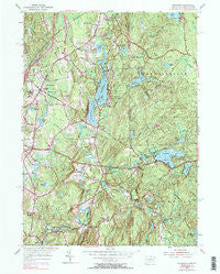 Thompson Connecticut Historical topographic map, 1:24000 scale, 7.5 X 7.5 Minute, Year 1955