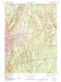Torrington Connecticut Historical topographic map, 1:24000 scale, 7.5 X 7.5 Minute, Year 1956