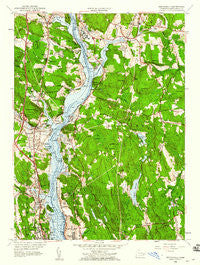 Uncasville Connecticut Historical topographic map, 1:24000 scale, 7.5 X 7.5 Minute, Year 1958