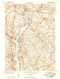 Uncasville Connecticut Historical topographic map, 1:31680 scale, 7.5 X 7.5 Minute, Year 1952