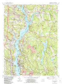 Uncasville Connecticut Historical topographic map, 1:24000 scale, 7.5 X 7.5 Minute, Year 1984