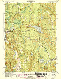 Voluntown Connecticut Historical topographic map, 1:31680 scale, 7.5 X 7.5 Minute, Year 1943