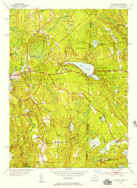 Voluntown Connecticut Historical topographic map, 1:24000 scale, 7.5 X 7.5 Minute, Year 1953