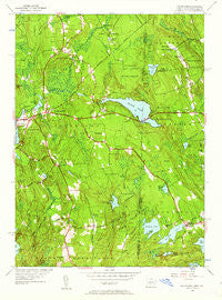 Voluntown Connecticut Historical topographic map, 1:24000 scale, 7.5 X 7.5 Minute, Year 1953