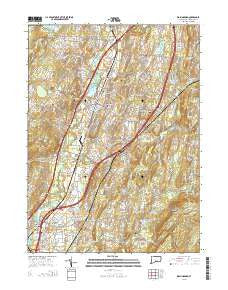 Wallingford Connecticut Current topographic map, 1:24000 scale, 7.5 X 7.5 Minute, Year 2015