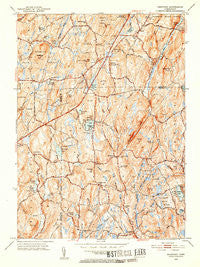 Westford Connecticut Historical topographic map, 1:31680 scale, 7.5 X 7.5 Minute, Year 1952
