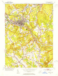 Willimantic Connecticut Historical topographic map, 1:31680 scale, 7.5 X 7.5 Minute, Year 1953