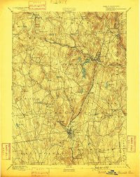 Winsted Connecticut Historical topographic map, 1:62500 scale, 15 X 15 Minute, Year 1892