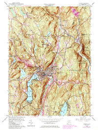 Winsted Connecticut Historical topographic map, 1:24000 scale, 7.5 X 7.5 Minute, Year 1956