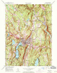 Winsted Connecticut Historical topographic map, 1:24000 scale, 7.5 X 7.5 Minute, Year 1956