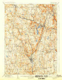 Winsted Connecticut Historical topographic map, 1:62500 scale, 15 X 15 Minute, Year 1892