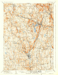 Winsted Connecticut Historical topographic map, 1:62500 scale, 15 X 15 Minute, Year 1892