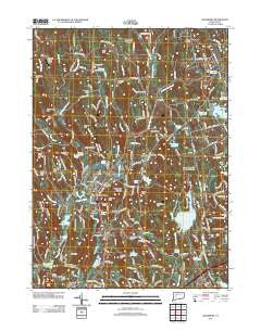 Woodbury Connecticut Historical topographic map, 1:24000 scale, 7.5 X 7.5 Minute, Year 2012