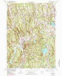 Woodbury Connecticut Historical topographic map, 1:24000 scale, 7.5 X 7.5 Minute, Year 1955