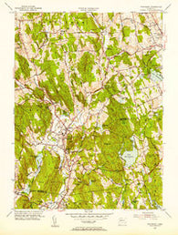 Woodbury Connecticut Historical topographic map, 1:31680 scale, 7.5 X 7.5 Minute, Year 1955