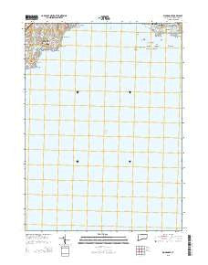 Woodmont Connecticut Current topographic map, 1:24000 scale, 7.5 X 7.5 Minute, Year 2015