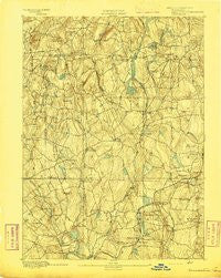 Woodstock Connecticut Historical topographic map, 1:62500 scale, 15 X 15 Minute, Year 1892