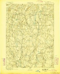 Woodstock Connecticut Historical topographic map, 1:62500 scale, 15 X 15 Minute, Year 1892