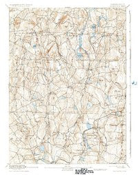 Woodstock Connecticut Historical topographic map, 1:62500 scale, 15 X 15 Minute, Year 1892