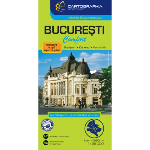 Buy map BUCHAREST Comfort map (laminated)