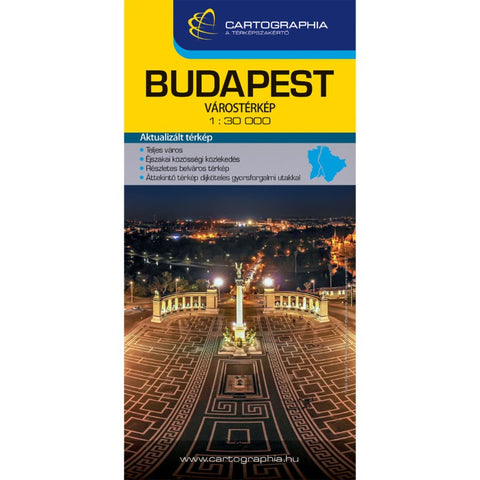 Buy map BUDAPEST Extra map (hard cover + index booklet)