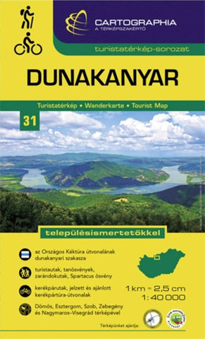 Buy map DANUBE BEND / DUNAKANYAR tourist map