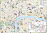 London, United Kingdom DestinationMap by National Geographic Maps - Back of map