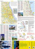 Chicago, Illinois DestinationMap by National Geographic Maps - Front of map