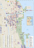 Chicago, Illinois DestinationMap by National Geographic Maps - Back of map