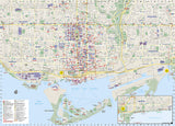 Toronto, Ontario DestinationMap by National Geographic Maps - Back of map
