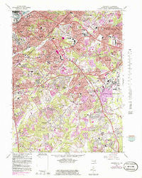 Anacostia District of Columbia Historical topographic map, 1:24000 scale, 7.5 X 7.5 Minute, Year 1965