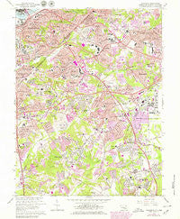 Anacostia District of Columbia Historical topographic map, 1:24000 scale, 7.5 X 7.5 Minute, Year 1965