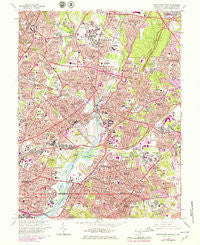 Washington East District of Columbia Historical topographic map, 1:24000 scale, 7.5 X 7.5 Minute, Year 1965