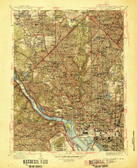 Washington West District of Columbia Historical topographic map, 1:31680 scale, 7.5 X 7.5 Minute, Year 1945
