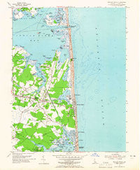 Bethany Beach Delaware Historical topographic map, 1:24000 scale, 7.5 X 7.5 Minute, Year 1954