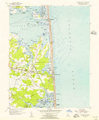 Bethany Beach Delaware Historical topographic map, 1:24000 scale, 7.5 X 7.5 Minute, Year 1954
