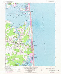 Bethany Beach Delaware Historical topographic map, 1:24000 scale, 7.5 X 7.5 Minute, Year 1954