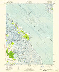 Bombay Hook Delaware Historical topographic map, 1:24000 scale, 7.5 X 7.5 Minute, Year 1956