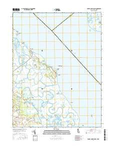 Bombay Hook Island Delaware Current topographic map, 1:24000 scale, 7.5 X 7.5 Minute, Year 2016
