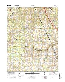 Clayton Delaware Historical topographic map, 1:24000 scale, 7.5 X 7.5 Minute, Year 2014