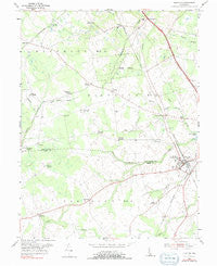Clayton Delaware Historical topographic map, 1:24000 scale, 7.5 X 7.5 Minute, Year 1955