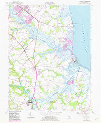 Frederica Delaware Historical topographic map, 1:24000 scale, 7.5 X 7.5 Minute, Year 1956