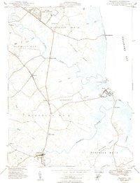 Frederica Delaware Historical topographic map, 1:24000 scale, 7.5 X 7.5 Minute, Year 1949