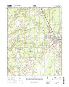 Georgetown Delaware Current topographic map, 1:24000 scale, 7.5 X 7.5 Minute, Year 2016
