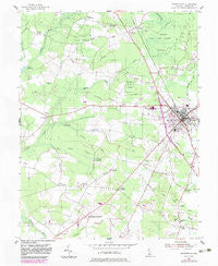 Georgetown Delaware Historical topographic map, 1:24000 scale, 7.5 X 7.5 Minute, Year 1954