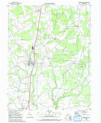 Greenwood Delaware Historical topographic map, 1:24000 scale, 7.5 X 7.5 Minute, Year 1992